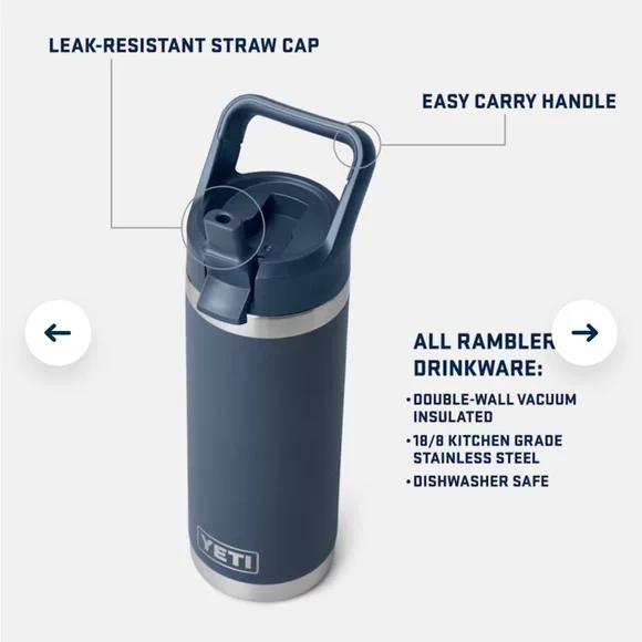 YETI 18 OZ WATER BOTTLE - Picture 3 of 8